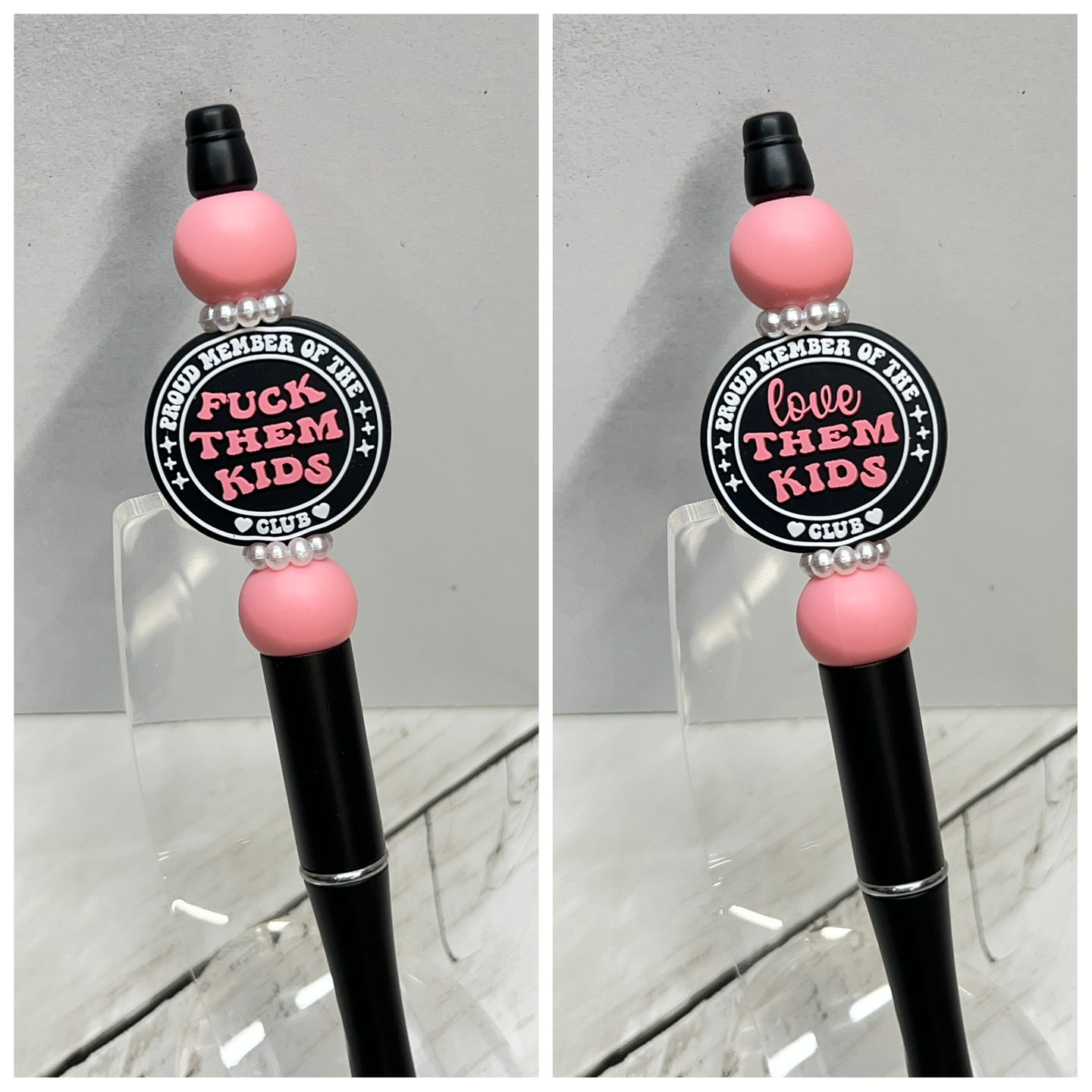Pink w/Black Love-F**K Plastic Pen